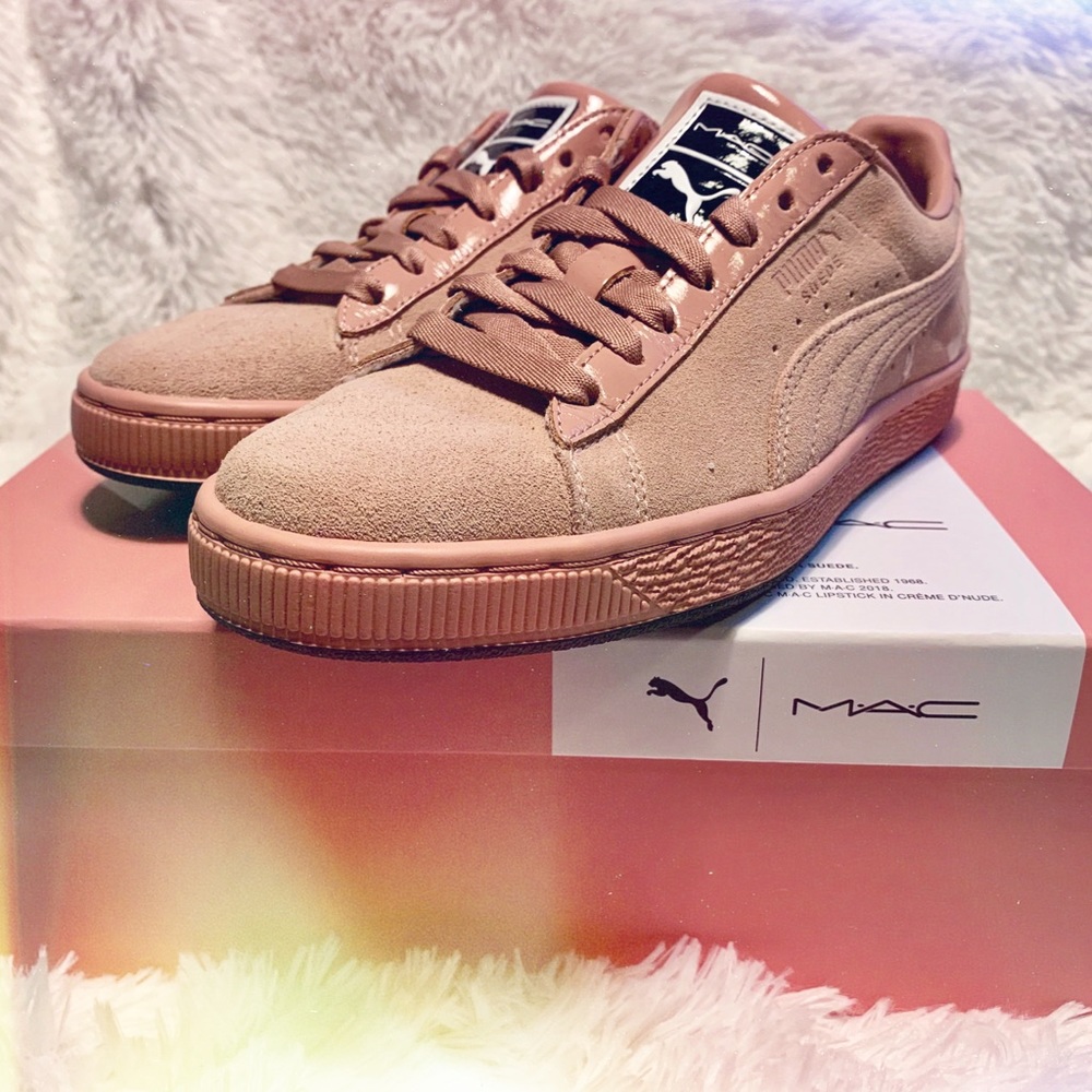 MAC COSMETICS X PUMA SUEDE CREME D’NUDE SNEAKERS